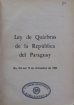 Ley de Quiebras de la República del Paraguay vignette