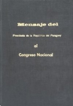Mensaje del Presidente de la República del Paraguay al H. Congreso Nacional abril de 1927 vignette